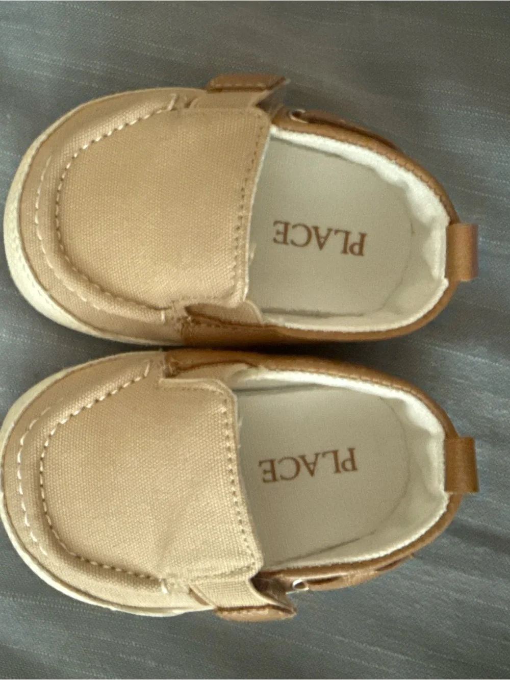 The Children's Place Tan Canvas Infant Shoes